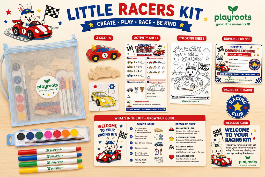 Little Racers Activity Kit (Ages 3 - 7)