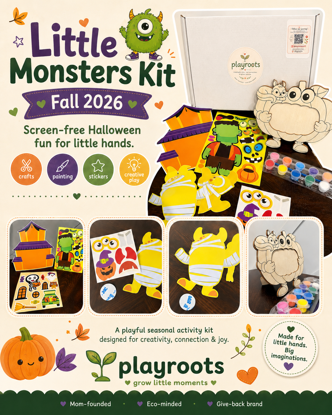 Little Monsters Activity Kit - A Not-So-Spooky Halloween Adventure